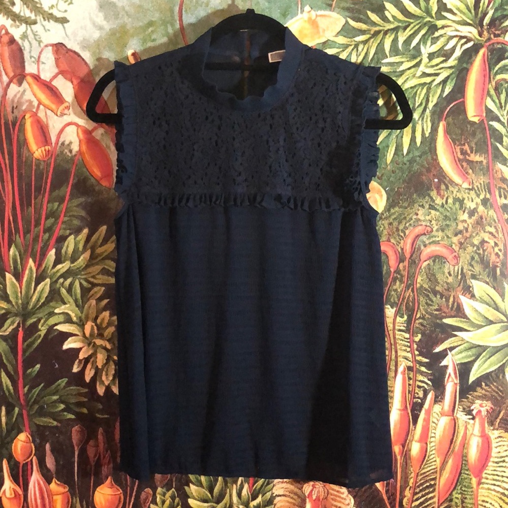 Dark blue blouse